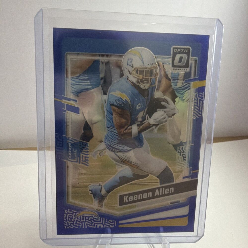 #'d/299 🔥 KEENAN ALLEN SP 2023 Panini Donruss Optic Aqua Prizm Color Match #105